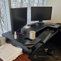 48" Black Height Adjustable Sit/Stand Cube Plus Varidesk